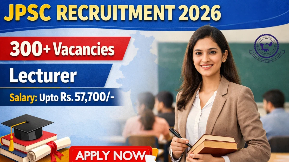 JPSC Lecturer Recruitment 2026: Apply Online for 349 Posts