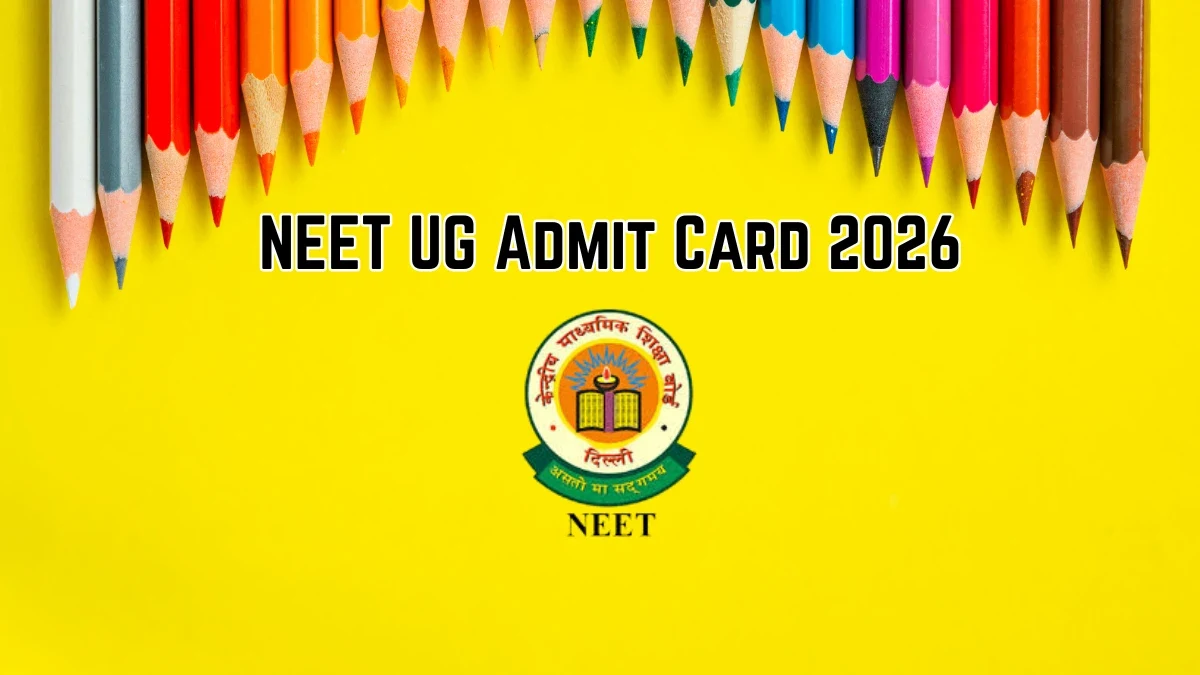 NEET UG Admit Card 2026 Released: Download Hall Ticket at neet.nta.nic.in, Exam on May 3